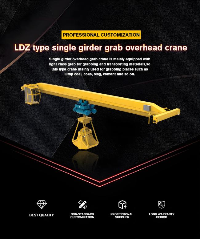 LDZ Type Garbage Handling Single Girder Overhead Crane overview