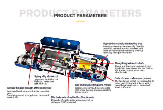 Steel Wire Rope Hoist Assembly