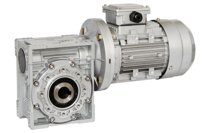 Worm gearbox assembly illustration