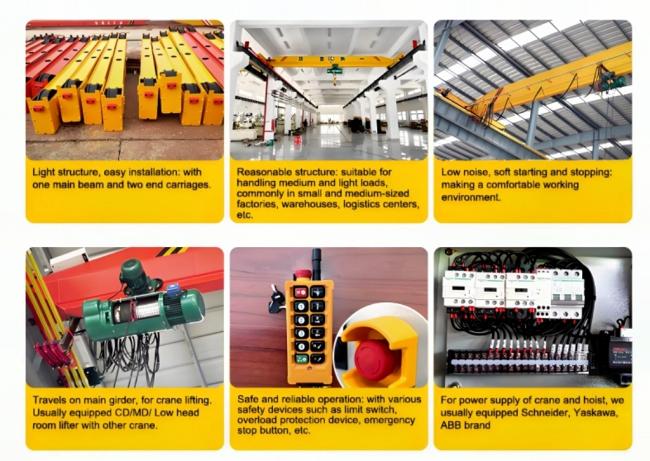 Crane installation in warehouse environment