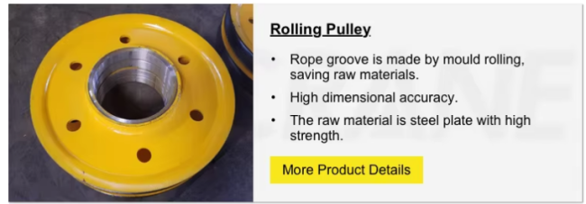 Crane wire rope pulley installation diagram