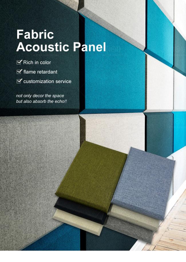 Acoustic panel installation in cinema interior showing wall paneling