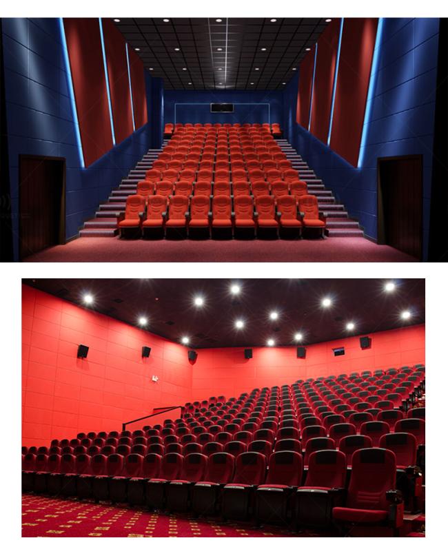 Finished acoustic panel installation showing seamless integration