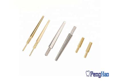 China 22*1.95mm / 20*1.95mm Dental Laboratory Impression Pins / Dental Brass Dowel Pins for sale