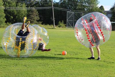 China CE Certification Various Size Inflatable Bubble Football With Lovely Appearance for sale