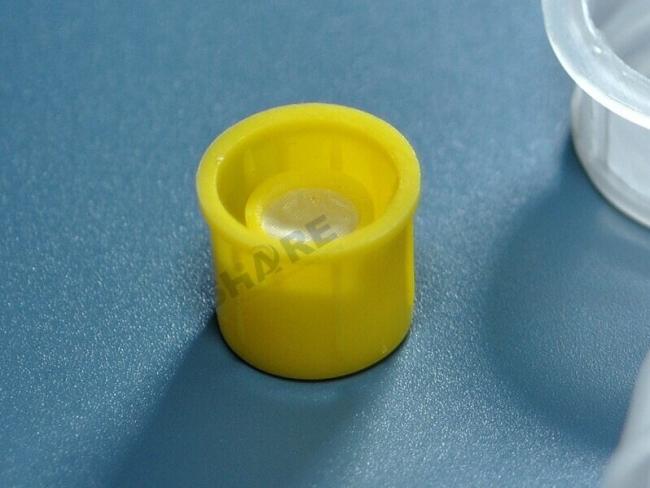 flow tube cap with nylon mesh strainer
