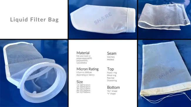 Nylon Monofilaments Mesh Bag Filter with Zinc Galvanized Steel Ring