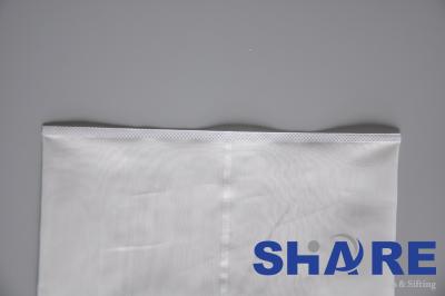 China White Ultrasonic Welded Nylon Mesh Filter Bags For Industrial Filtration for sale