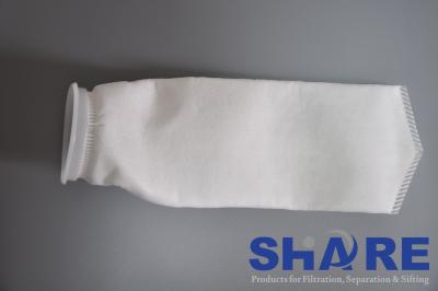 China Plastic Flange Top Felt Filter Bags Used For Industry Filter House en venta