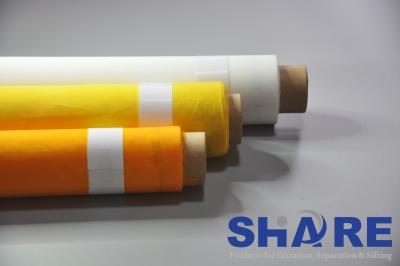 China 213 Micron Nylon Screen Printing Mesh Ink Flow Properties For Curved Surface for sale
