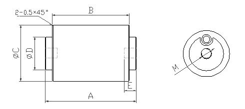 Shape and mounting dimensions of the HEV-H-Q Module series automotive fuses
