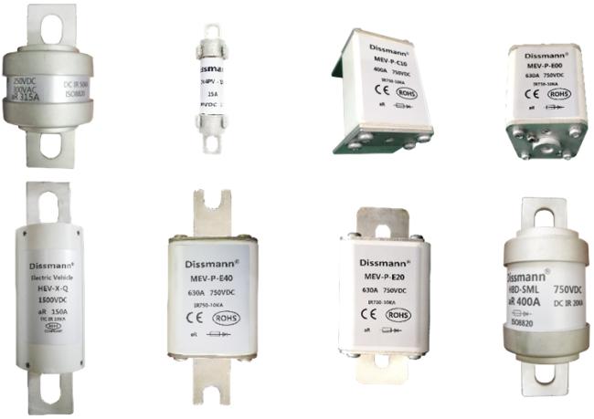 DC500V HEV Fuse and Fuse Holder, High Breaking Capacity Fuse TUV Certified Made in China