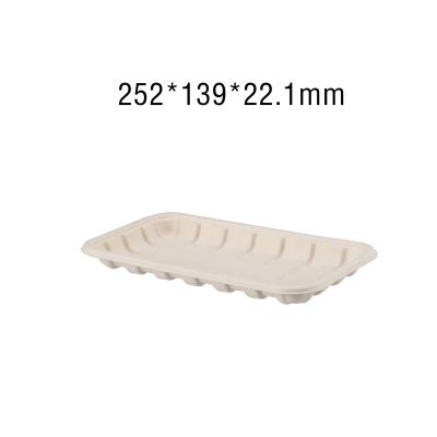 China 1001 Compostable Trays for Sustainable Food Packaging rectangle shape for sale