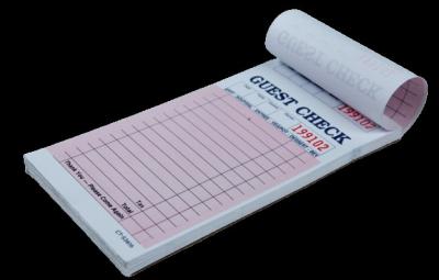China CT-S3616 Numbered Carbonless Paper US Guest Check 1/2/3 Sheets for Restaurants for sale