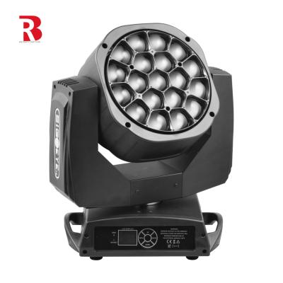 China LED Moving Head Wash And Rotation 19x15W 4 In 1 Beeye Light For Stage Show for sale