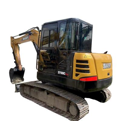 China Hydraulic Second Hand Excavator Used Sany 60c Sy60c Crawler Excavator SY60 for sale