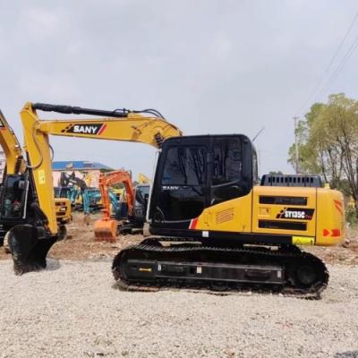 China Sany SY135 Excavadora de segunda mão Usada Pequena Sany 135c Excavadora Crawler à venda