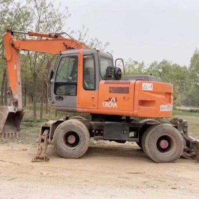 China Excavadora japonesa usada Hitachi Mini Excavadora de rodas ZAXIS130W à venda