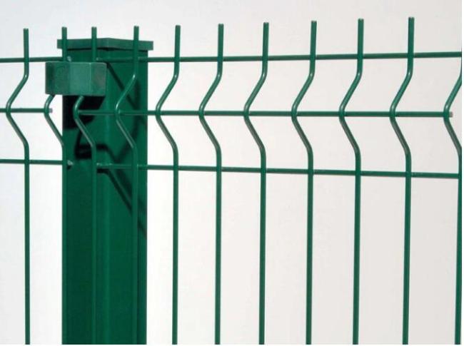 Drawing of 3D Curved Welded Wire Fence