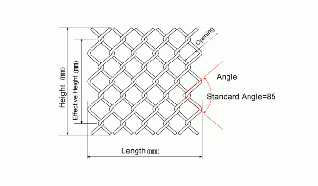 drawing of chain link fence