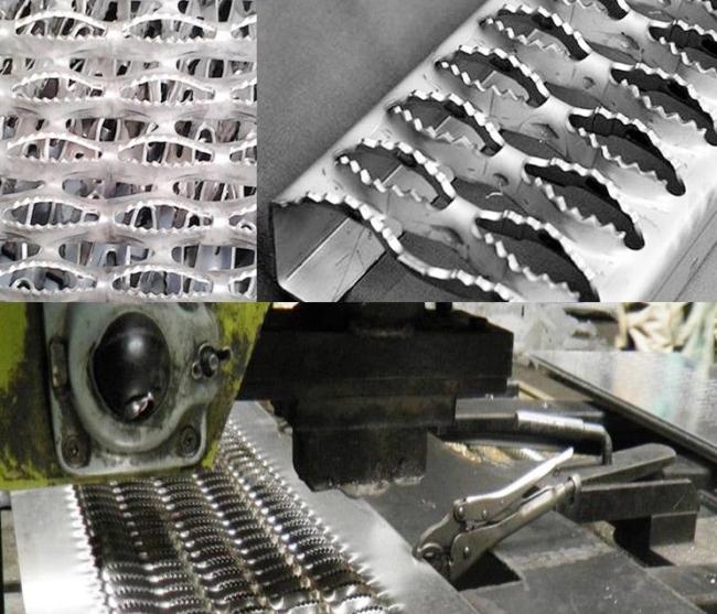 pattern of grip strut grating