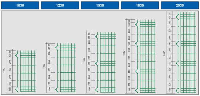 fence post for curved mesh fence