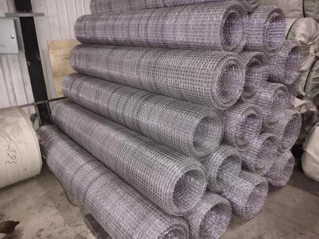 aluminum crimped wire mesh