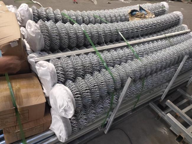 PVC chain link fence panel