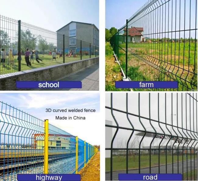 curved mesh fence
