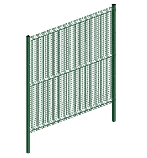 curved mesh fence
