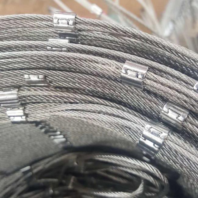 1.5mm thickness SS 316 wire rope fence stainless steel rope mesh for zoo