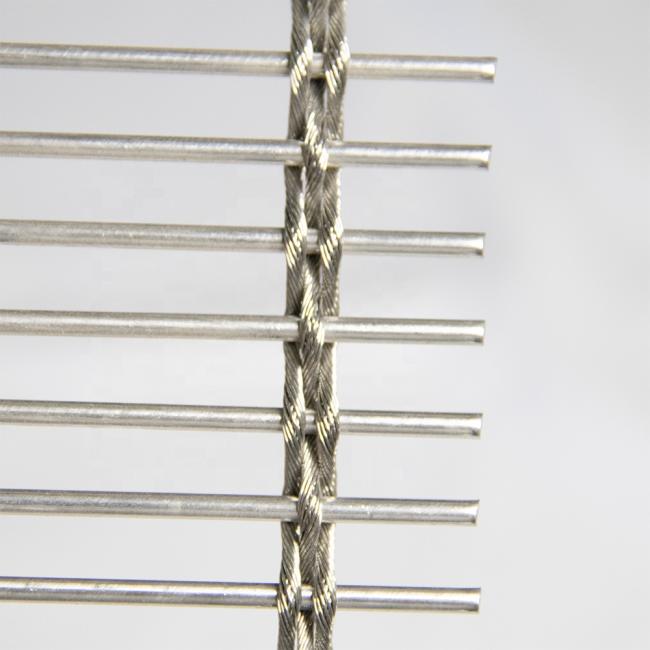 1.5mm thickness SS 316 wire rope fence stainless steel rope mesh for zoo