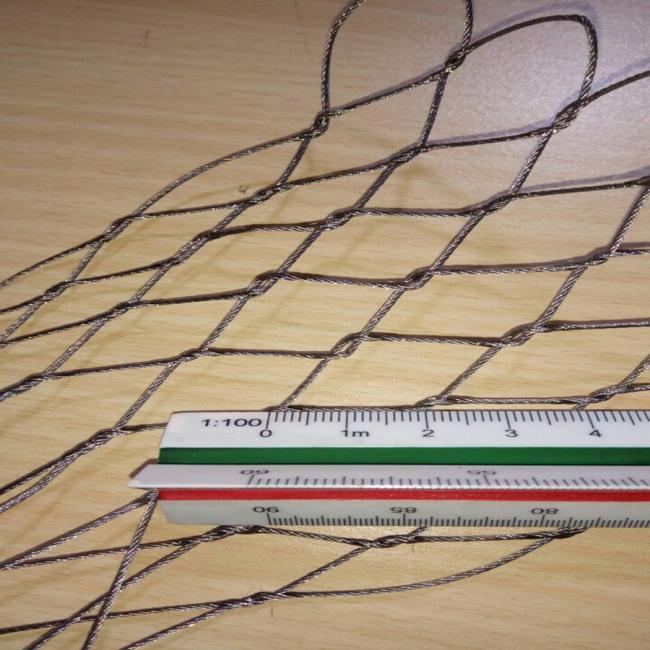 Diamond Mesh Fence/wire Rope Ferrule Mesh Ailbaba Flexible Stainless Steel Woven Customized 1.0-4.0mm Wanzhong CN;HEB