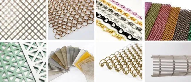 Stainless Steel Mesh Architectural Woven Wire Mesh for Cabinets Decorative Mesh