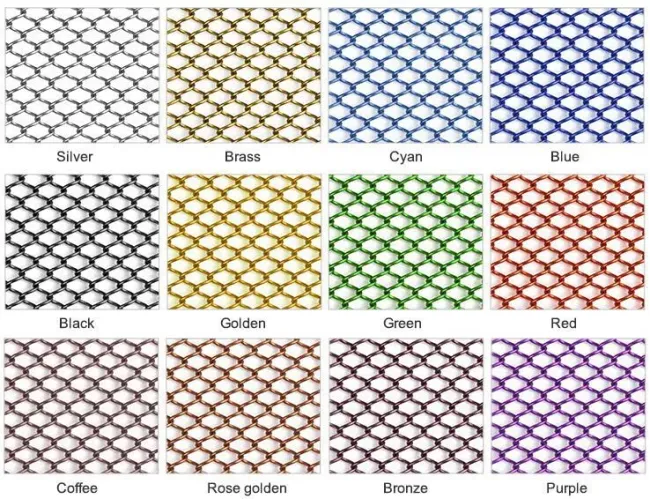 Brass Decorative Fashion Wire Mesh Mesh Partitions Curtain Fabric