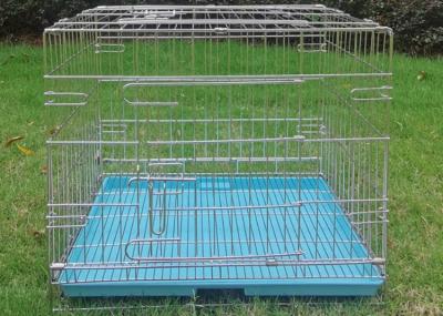 China Caixa de dobramento respirável do cão do metal do animal de estimação grande de aço inoxidável à venda