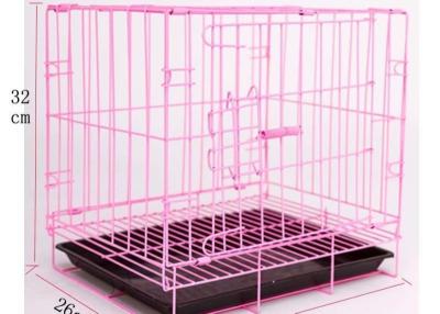 China Large Medium And Small Size Folding Stainless Steel Dog Cage for sale