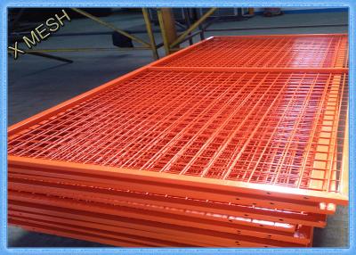 China Orange Wire Mesh Fence Panels , Framed Welded Wire Fabric Corrosion Resistant for sale