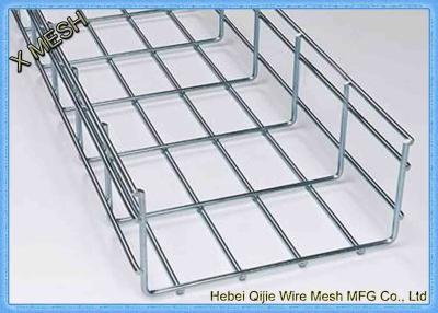 China Galvanized / Powder Coated Wire Mesh Cable Tray , Metal Mesh Tray SGS Listed for sale
