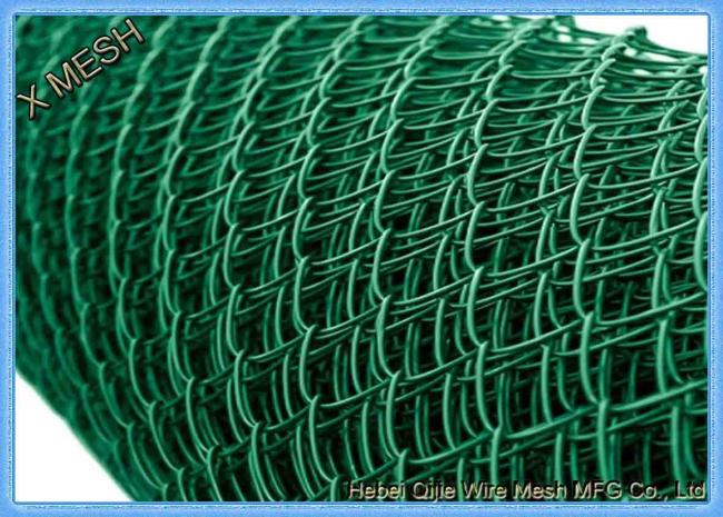 Green PVC Coated Chain Link Fence-CLF002