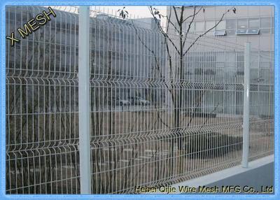 China Vinyl Electrostaic Paint Curved Metal Fence Powder Galvanized welded wire fence for sale