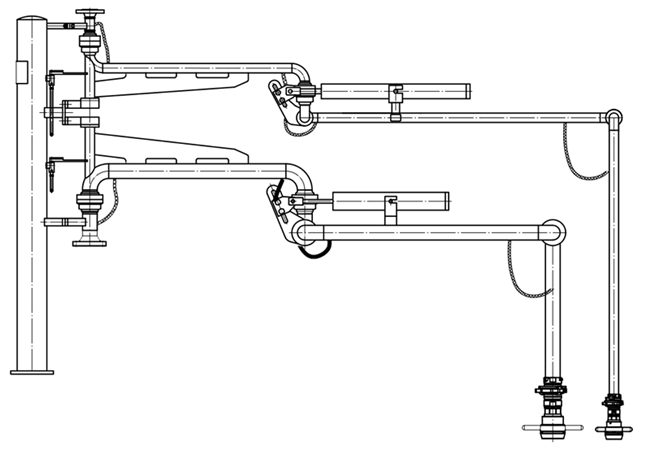 Type EAL1512-E/C top loading arm