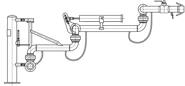 Type EAL2503 bottom loading arm