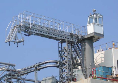 E2 gangway column include ladder front ladder deck ladder rotatable platform upright post install 5000 DWT~50000 DWT Jetty