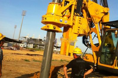 China Construcción de carreteras hidráulica TYSIM KR125C Max. Drilling Diameter de Rig With Caterpilar Chassis For de la perforación rotatoria 1300 milímetros en venta