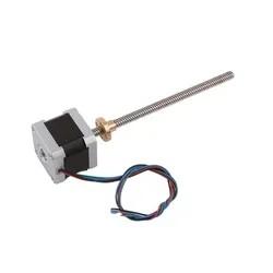 China Nema 17 Captive Type 2-phase 4-wire high torque screw stepper motor with copper nut linear actuator en venta