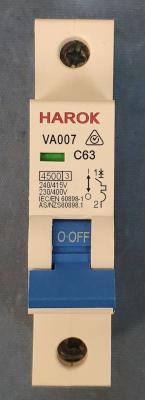 China VA007 Miniature Circuit Breaker MCBs UL489 15A 50/60Hz Circuit Breaker With 30℃ Temperature for sale