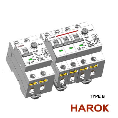 China VRL22B Residual Current  Operated Circuit Breaker With Overcurrent Protection RCBO Type B And Type B+ for sale