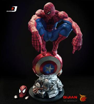 China NMK Resin Anime Figures Spider Man Action Figure for sale