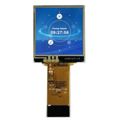 China 128x128 Square LCD Display Screen 1.44 Inch TFT LCD 8bit MPU Interface Plugging Type Connection for sale